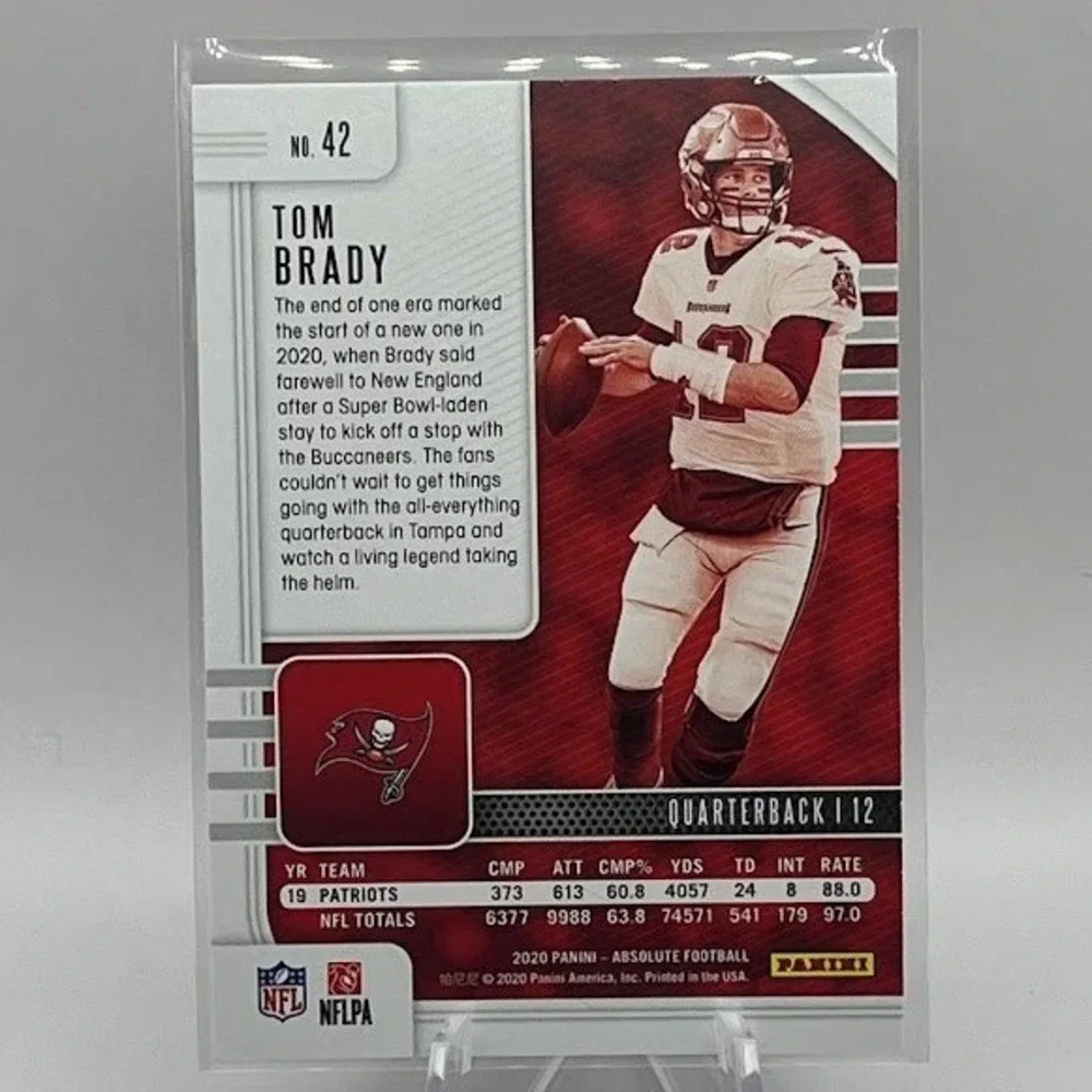 Tom Brady 2020 Panini Absolute Football 42 NFL Tampa Bay Buccaneers